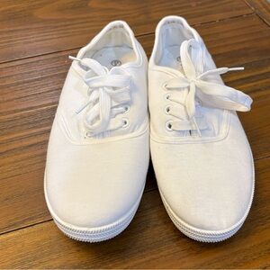 Classic White Canvas Sneakers